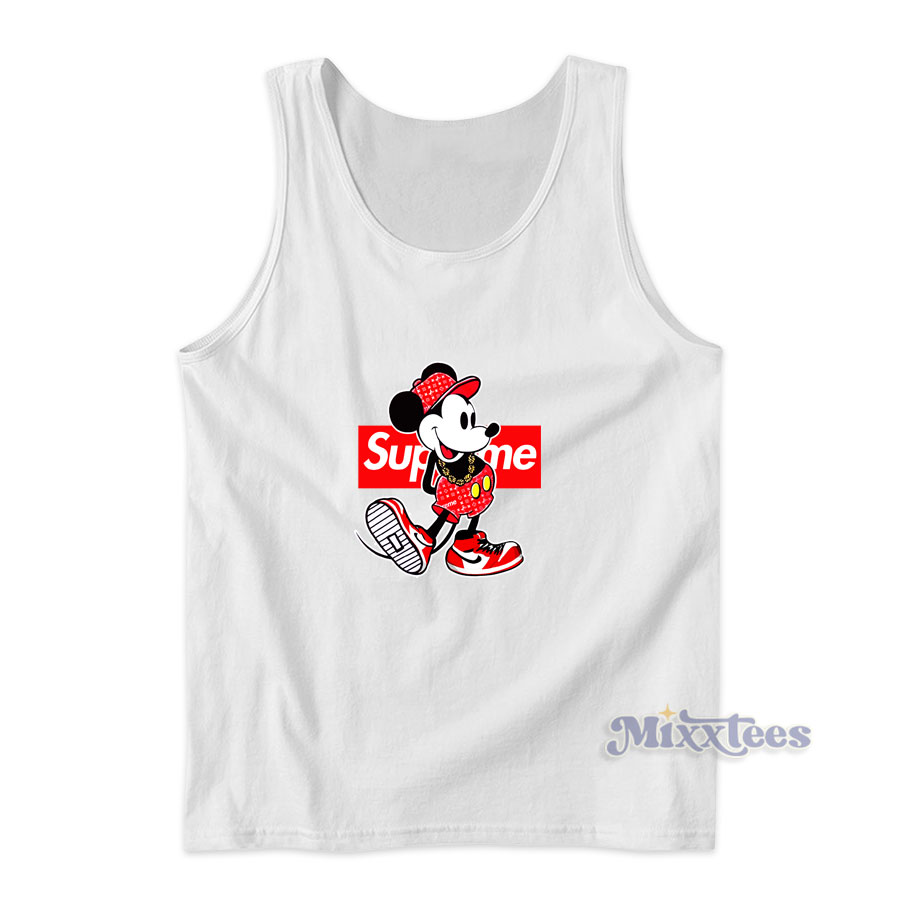 Louis Vuitton x Supreme Mickey Mouse Disney Combo Tank Top And