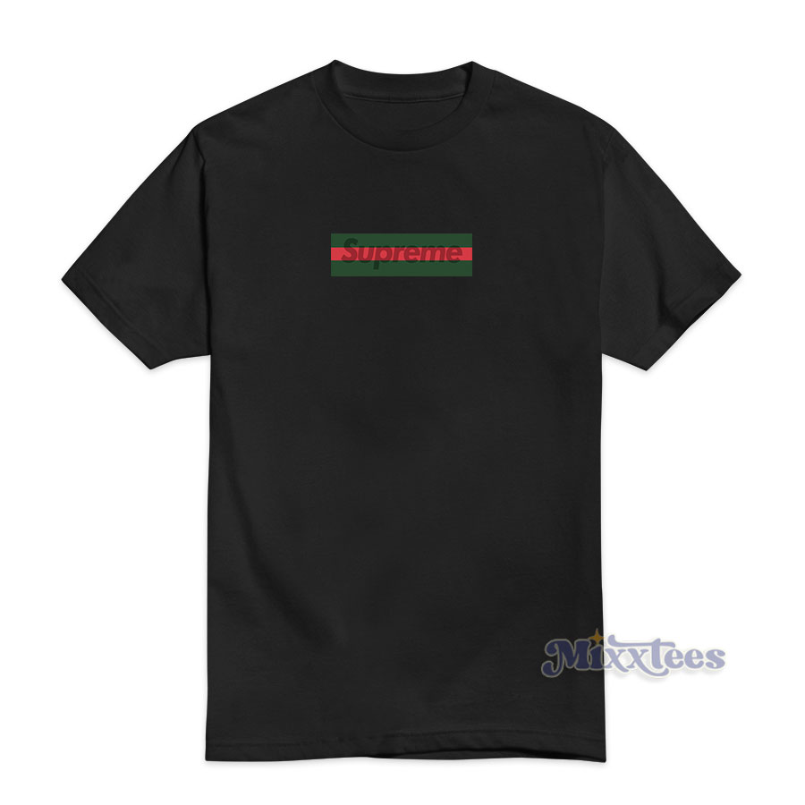 Grab it fast our product Supreme Gucci Box Logo T-Shirt - Mixxtees.com