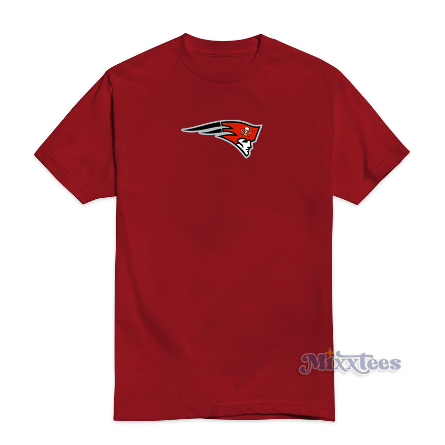 New England Patriots Tampa Bay Buccaneers Logo T-Shirt 