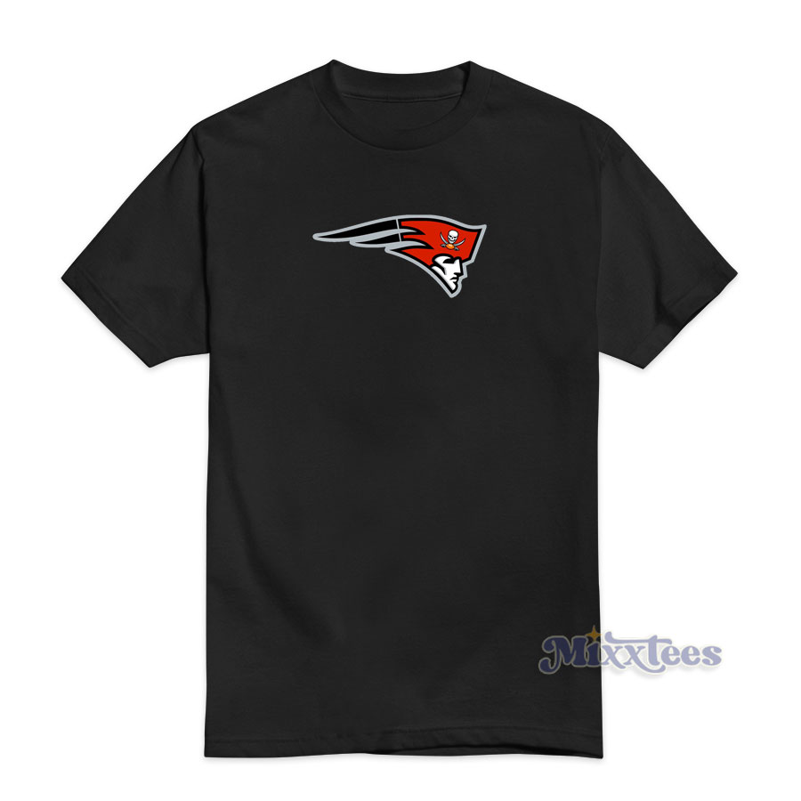 New England Patriots Tampa Bay Buccaneers Logo T-Shirt 