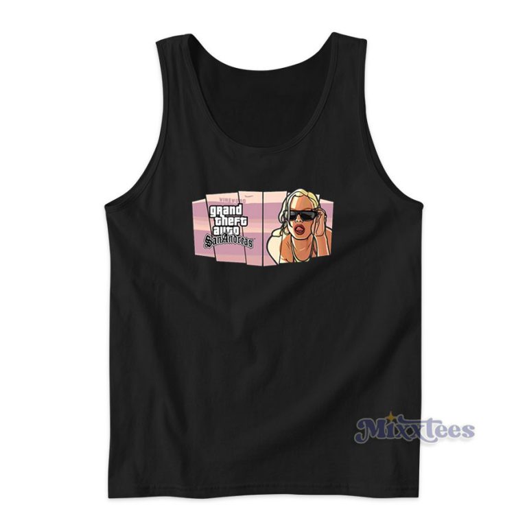 GTA Grand Theft Auto Rockstar San Andreas Tank Top - Mixxtees.com