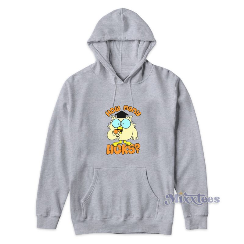 Tootsie Roll Pops Mr Owl How Many Licks Hoodie for Unisex - Mixxtees.com