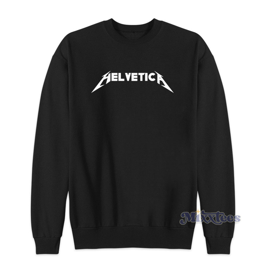 helvetica metallica shirt