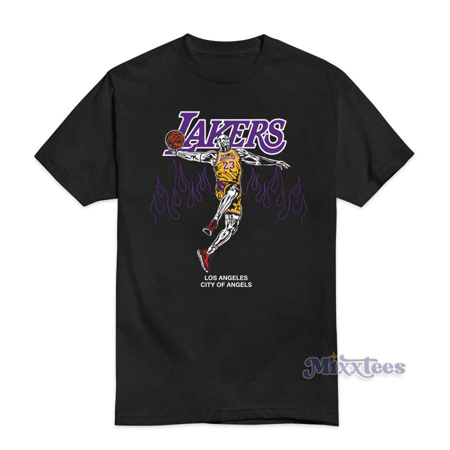 Warren Lotas LeBron James Alt Lakers T-Shirt - Mixxtees.com