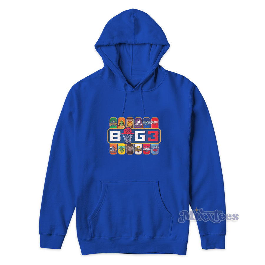 GRAB IT FAST Big3 Logo Ice Cube Hoodie for Unisex Mixxtees.com