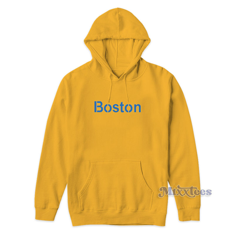 boston red sox yellow hoodie