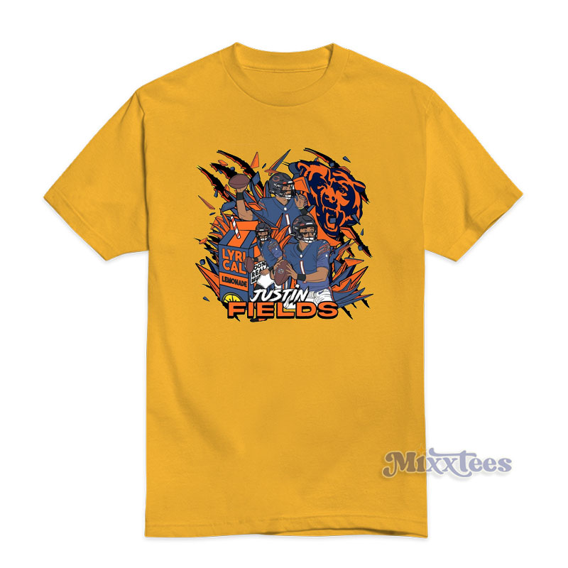 Justin Fields Lyrical Lemonade Chicago Bears T-Shirt 