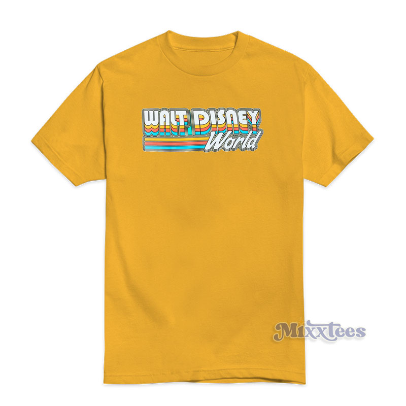 Yellow disney 2024 world shirt