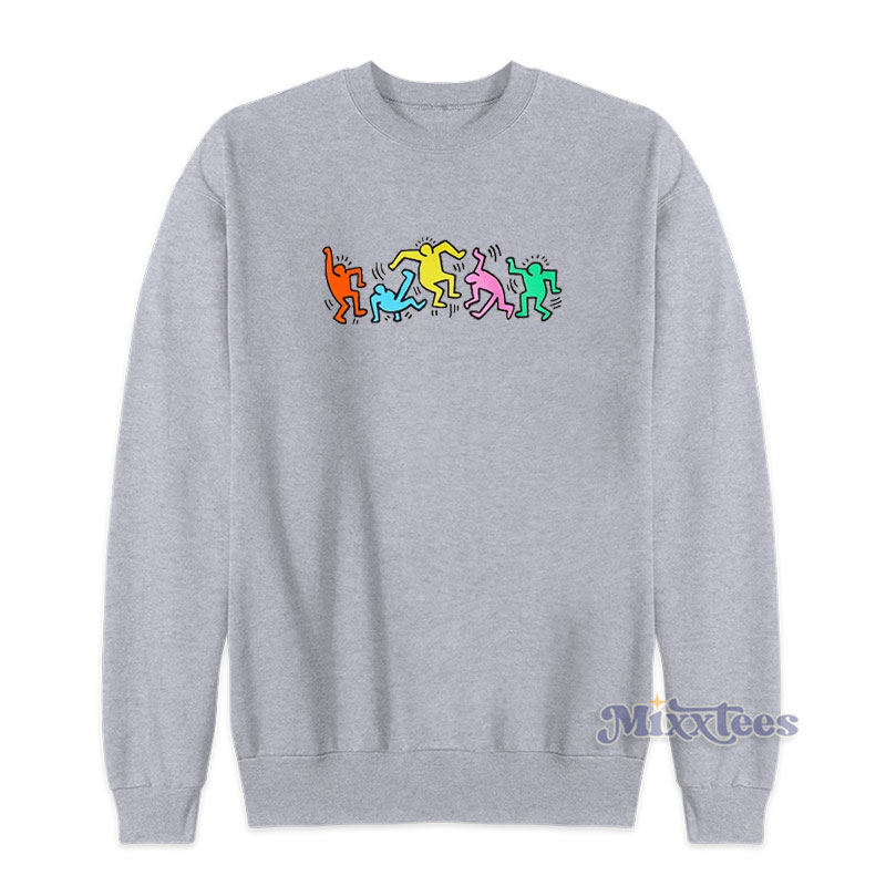 GRAB IT FAST Keith Haring Dance Sweatshirt Mixxtees