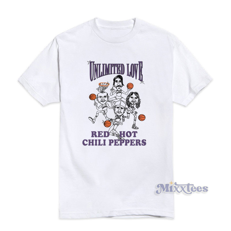 Los Angeles Lakers Unlimited Love Red Hot Chili Peppers T-Shirt