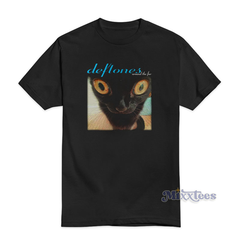 NEW- DEFTONES - CAT LOGO - BAND T-SHIRT