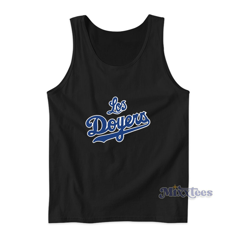 Los Angeles Dodgers Parody Los Doyers Logo Tank Top