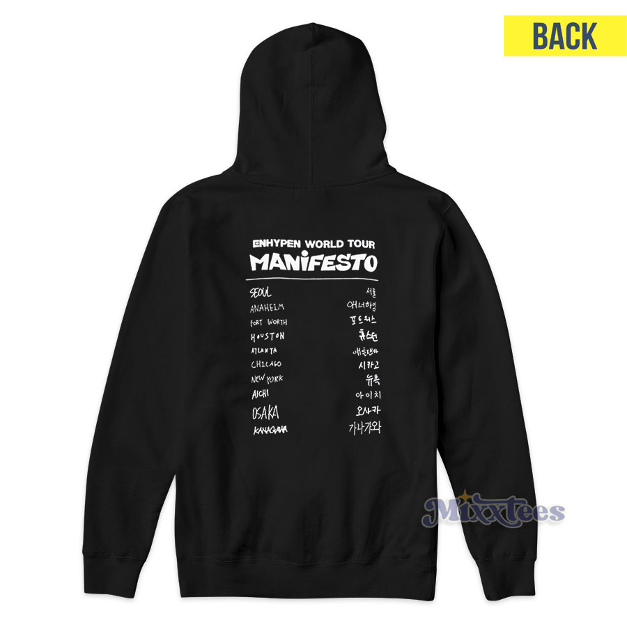 Enhypen World Tour Manifesto Hoodie - Mixxtees.com