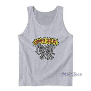 Keith Haring Safe Sex Tank Top For Unisex