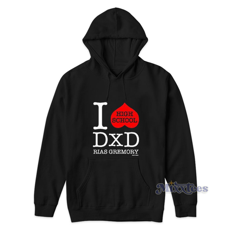 I Love High School DxD Rias Gremory Hoodie www.mixxtees