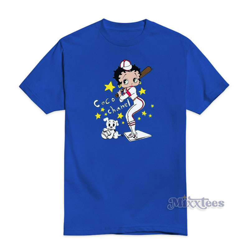 Baseball Betty Boop Coco Chanel Mega Yacht T-Shirt